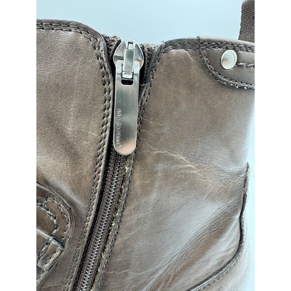 Sergio Rossi Men Size 7 Brown Leather Ankle Boots - Picture 12 of 16